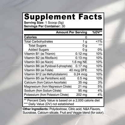 Hydration Powder (Matcha Green Tea)